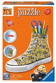 PUZZLE 3D 108EL SNEAKER MINIONKI 3 112623 RAVENSBU