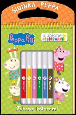 PEPPA PIG. ULUBIONE KOLOROWANKI 3. ZABAWA KOLORAMI