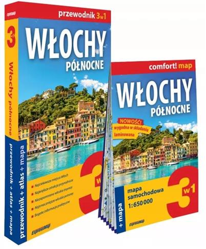 Włochy północne 3w1 przewodnik + atlas + mapa