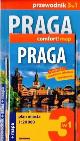 Praga. Zestaw przewodnikowy 3w1. Przewodnik + atla