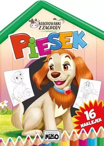 Kolorowanki z zagrody. Piesek