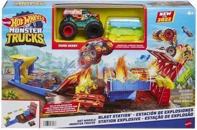 Hot Wheels, Monster Trucks Demolka Na Stacji, Hfb1