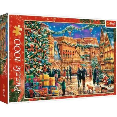 Puzzle 1000 el. Świąteczny rynek Trefl