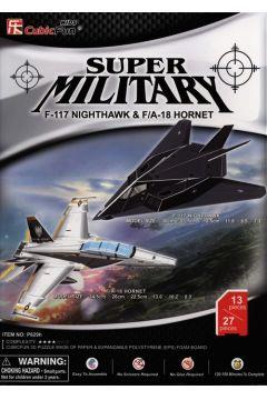 PUZZLE 3D F-117 NIGHTAWK & F/A - 18 HORNET