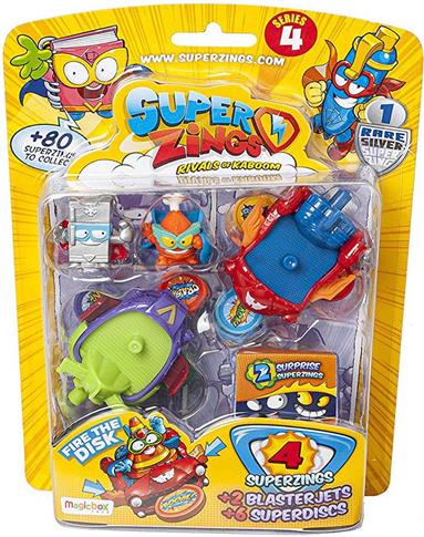 Super Zings zestaw 4 figurki + 2 pojazdy