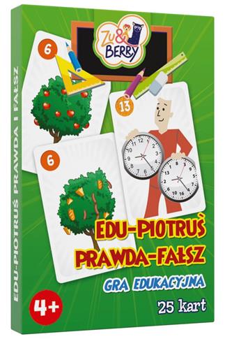 Karty Edu Piotruś - Prawda-fałsz TREFLKarty Edu Pi