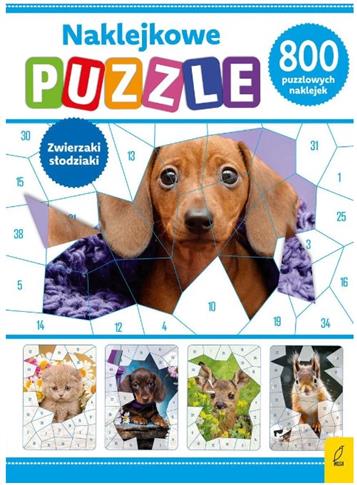 Zwierzaki słodziaki. Naklejkowe puzzle