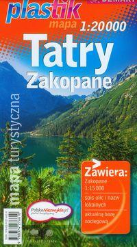 TATRY ZAKOPANE. MAPA TURYSTYCZNA 1:20 000 PLASTIK