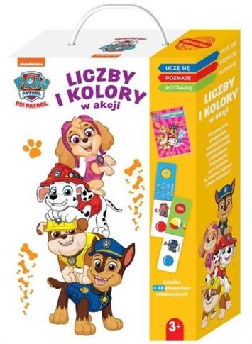 Liczby i kolory w akcji. Psi Patrol. Uczę się, poz