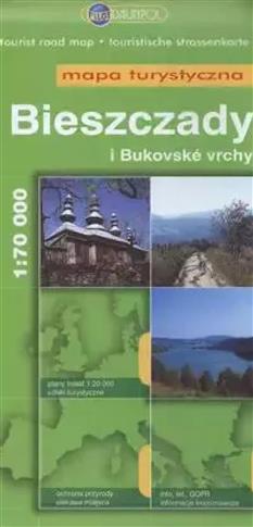 BIESZCZADY I BUKOVSKE VRCHY MAPA TURYSTYCZNA