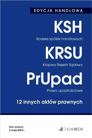 Kodeks spółek handlowych. Krajowy Rejestr Sądowy.