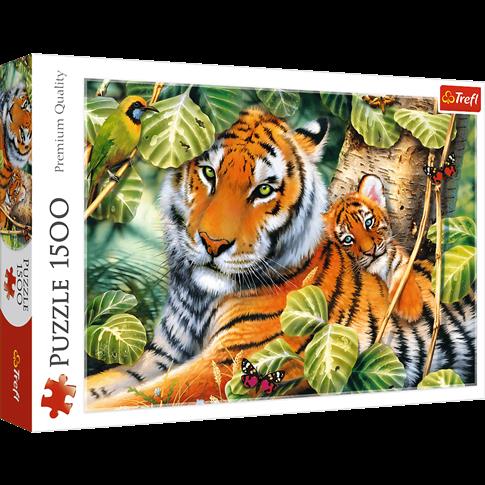 PUZZLE 1500 DWA TYGRYSY TREFL