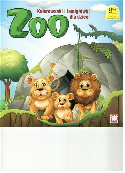 KOLOROWANKI I ŁAMIGŁÓWKI DLA DZIECI. ZOO..