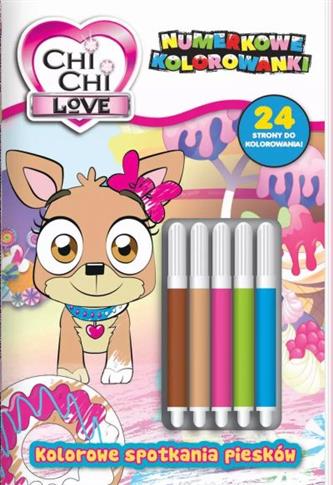 CHI CHI LOVE. NUMERKOWE KOLOROWANKI. KOLOROWE SPOT
