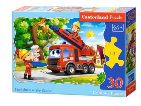 CASTORLAND, PUZZLE, FIREFIGHTERS TO THE RESCUE, 30