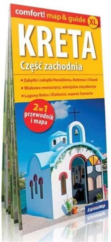 Kreta. Część zachodnia; laminowany map & guide XL