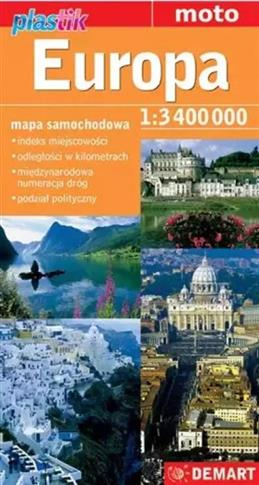 Europa. Mapa w skali 1:3400 000