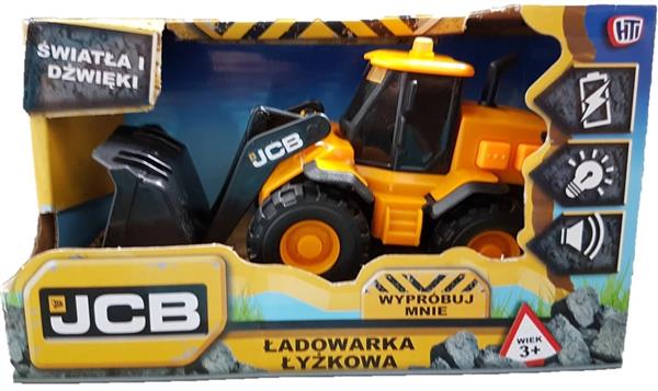 JCB ŁADOWARKA ŁYŻKOWA Z DŹWIĘKIEM I ŚWIATŁEM