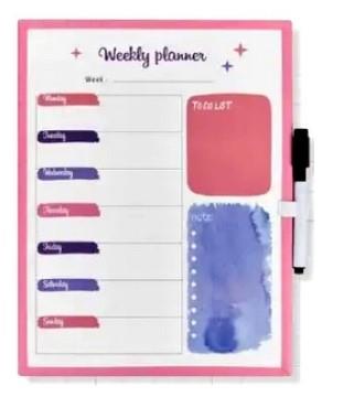 KAYET PLANNER SZKOLNY TYGODNIOWY MAGNETYCZNY TABLI