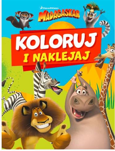 Koloruj i naklejaj. Madagaskar