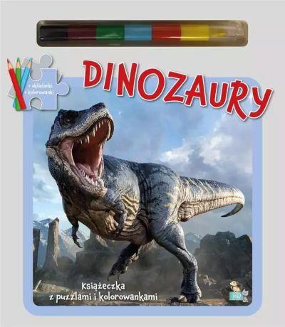KSIĄŻECZKI Z PUZZLAMI DINOZAURU