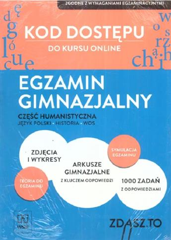 KOD DOSTĘPU DO KURSU ONLINE EGZAMIN GIMNAZJALNY CZ