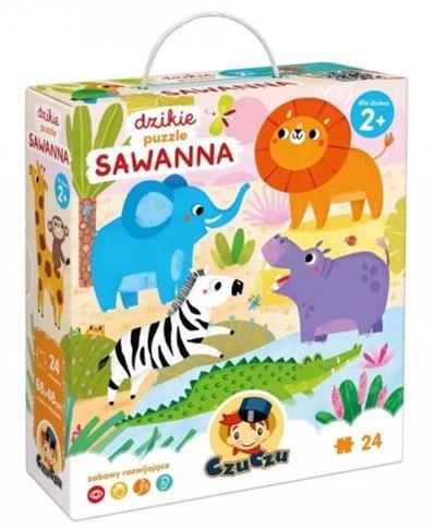 CZUCZU DZIKIE PUZZLE SAWANNA 2+