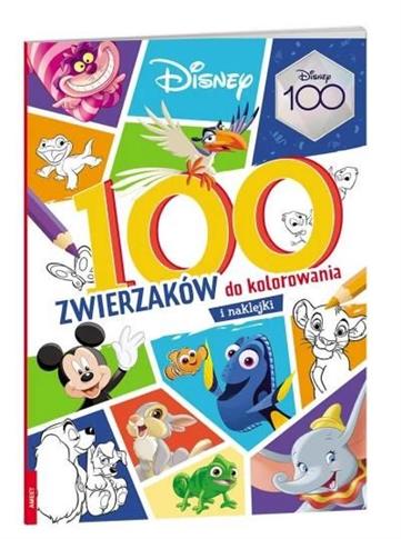 Disney. 100 zwierzaków do kolorowania