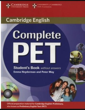 Complete PET SB without answers +CD-ROM