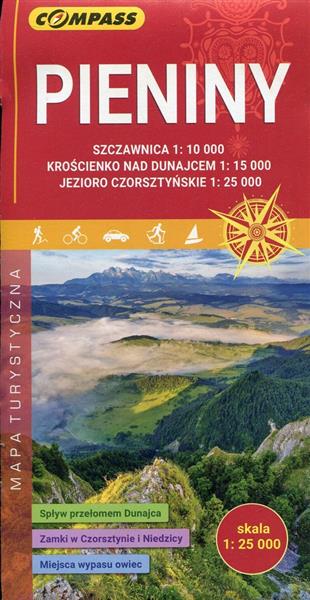 PIENINY, MAPA TURYSTYCZNA 1:25 000