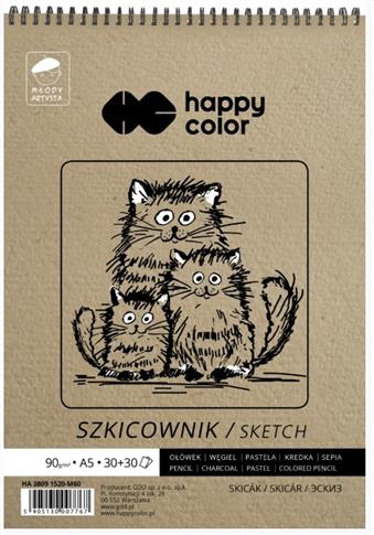 HAPPY COLOR SZKICOWNIK NA SPIRALI MŁODY ARTYSTA