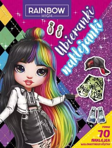 UBIERANKI NAKLEJANKI RAINBOW HIGH