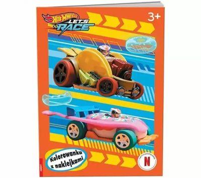 HOT WHEELS?. KOLOROWANKA Z NAKLEJKAMI