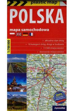 POLSKA MAPA SAMOCHODOWA 1:700 000 FOLIOWANA