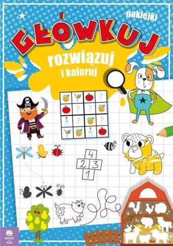 GŁÓWKUJ ROZWIĄZUJ I KOLORUJ