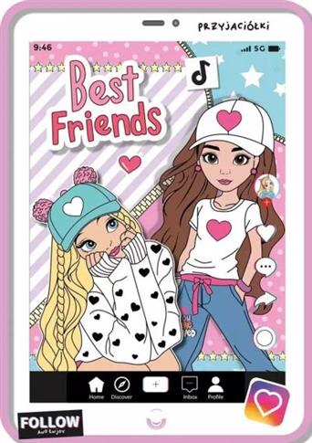 BEST FRIENDS - KOLOROWANKA Z NAKLEJKAMI