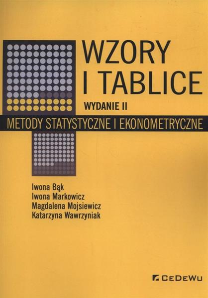 WZORY I TABLICE. METODY STATYSTYCZNE I EKONOMETRYC