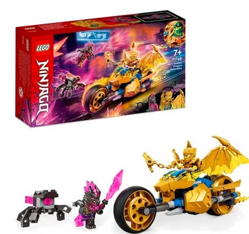 LEGO Ninjago, klocki, Złoty smoczy motocykl Jaya,