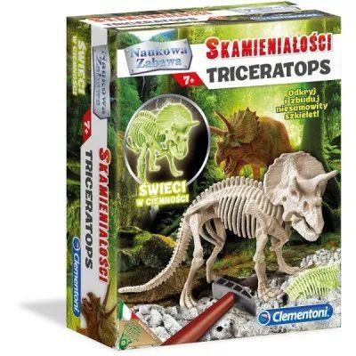 Naukowa zabawa. Skamieniałości. Triceratops