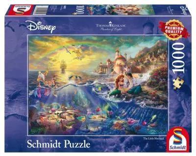 Schmidt, puzzle, Disney, Thomas Kinkade, Mała Syre