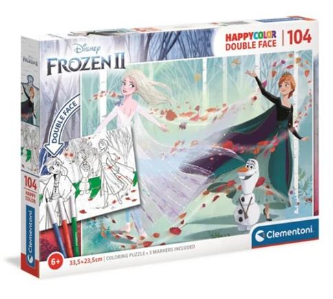 CLEMENTONI, PUZZLE, DISNEY, FROZEN 2, HAPPY COLOR,