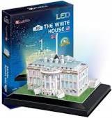 PUZZLE 3D BIAŁY DOM LED CUBIC FUN