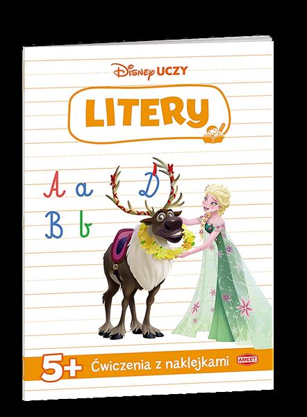 DISNEY UCZY. LITERY. ĆWICZENIA Z NAKLEJKAMI