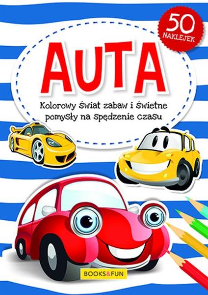 AUTA KOLOROWANKA Z NAKLEJKAMI