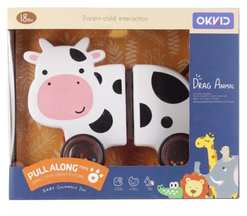 ZABAWKA DO CIĄGNIĘCIA KROWA