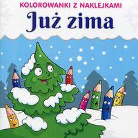 KOLOROWANKI Z NAKLEJKAMI. JUŻ ZIMA