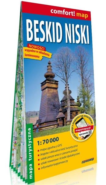 COMFORT!MAP BESKID NISKI 1: 70 000 LAMINAT