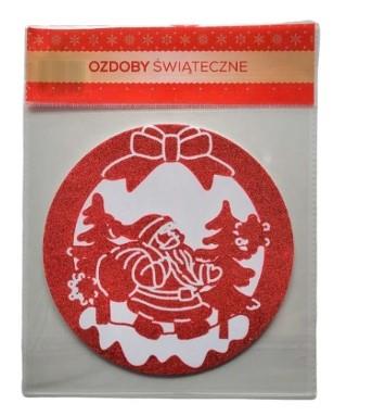 NAKLEJKI OZDOBY ŚWIĄTECZNE NA SZYBĘ LUSTRO PIANKA
