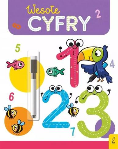 WESOŁE CYFRY. FLAMASTER SUCHOŚCIERALNY