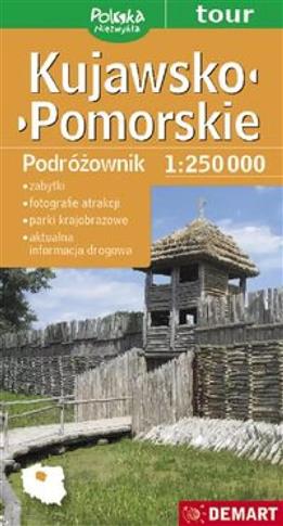 Kujawsko-pomorskie podróżownik mapa samochodowa